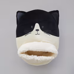 Felix! Black & White Cat Fleece Sherpa Lined Foot Muff