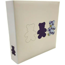 10 x 15cm Baby Photo Album Peach Teddy Bear Photo Album 200 Slip-In Photos