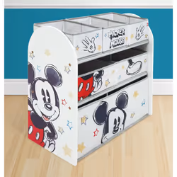 Mickey Mouse Classic Wooden Toy Organizer with 6 Storage Bins - Additional view 2