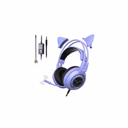 SOMIC G951S Purple Stereo Gaming Headset with Mic for PS4 Xbox One PC Phone Detachable Cat Ear 3 5MM Noise Reduction Headphon ...