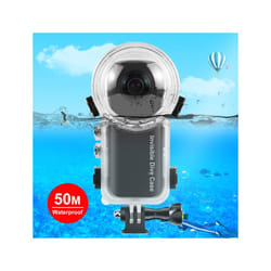 For Insta360 X4 PULUZ 50m Waterproof Sealed Diving Case (Transparent)