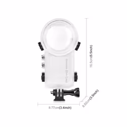 For Insta360 X4 PULUZ 50m Waterproof Sealed Diving Case (Transparent)