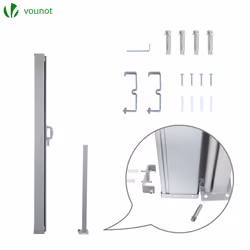 VOUNOT 1.6 x 3 m Side Awning Retractable, Privacy Screen for Patio, Garden, Balcony, Terrace, Black - Additional view 4