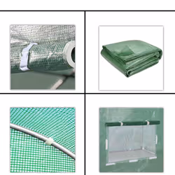 VOUNOT 3x3x2m 9mÂ² Polytunnel Greenhouse Gardening Walk In Tent