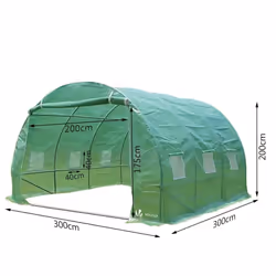 VOUNOT 3x3x2m 9mÂ² Polytunnel Greenhouse Gardening Walk In Tent - Additional view 7