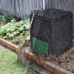 VOUNOT Compost Bin Garden, Plastic Composters Outdoor, Black and Green, 300L - Additional view 4