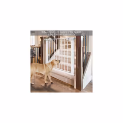VOUNOT Safety Gate for Baby 76-96 cm, Pressure Fit Stair Gates, Ideal for Kids and Pets, White