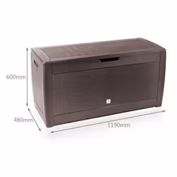 VOUNOT Outdoor Garden Storage Box, Brown 310L - Additional view 7