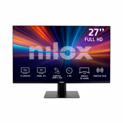 Nilox MONITOR 27" NXM27FHD11 LED IPS FHD 75HZ 16:9 5MS HDMI/VGA-Desprecintado, 68.6 cm (27"), 1920 x 1080 pixels, Full HD, LE ...