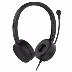 Nilox NXAUSB01, Wired, Calls/Music, 20 - 20000 Hz, Headphones, Black