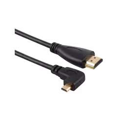 50cm 4K HDMI Male to Micro HDMI Right Angled Male Gold-plated Connector Adapter Cable