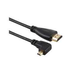 50cm 4K HDMI Male to Micro HDMI Right Angled Male Gold-plated Connector Adapter Cable