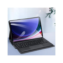For Samsung Galaxy Tab S9 / S9 FE DUX DUCIS TK Series Wireless Bluetooth Keyboard Tablet Case(Black)