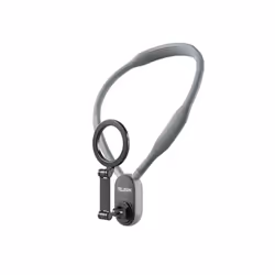 TELESIN Silicone Neck Mount Magnetic Selfie Stick Phone Neck Holder(Gray)
