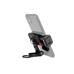 Fotopro SJ-89 Pro Carbon Fiber Texture Horizontal and Vertical Tripod Mount Adapter Phone Clamp Bracket with Cold Shoe (Black)