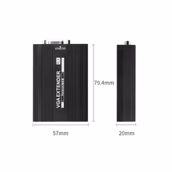 Measy VGA1815 VGA Extender Transmitter and Receiver Converter, POE Single Power Supply, Transmission Distance: 150m(US Plug)