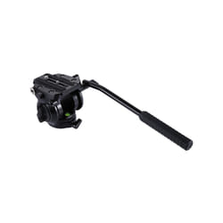PULUZ Heavy Duty Video Camera Tripod Action Fluid Drag Head with Sliding Plate for DSLR & SLR Cameras, Small Size(Black)