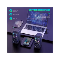ONIKUMA L6 RGB Lighting Computer Audio with Bluetooth Function(Black)