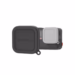 For Insta360 Ace / Ace Pro Sunnylife Silicone Lens Cap Protector Lens Cover (Black)
