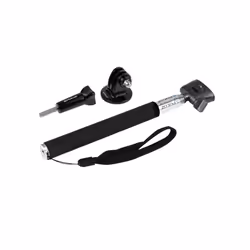 PULUZ Extendable Selfie Monopod for GoPro Hero12 Black / Hero11 /10 /9 /8 /7 /6 /5, Insta360 Ace / Ace Pro, DJI Osmo Action 4, Length: 22.5-80cm