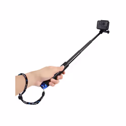 PULUZ Extendable Pole Monopod for GoPro HERO10 / HERO9 / HERO8 / HERO7 /6 /5, DJI Osmo Action, Length: 19-49cm