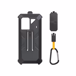 For Ulefone Power Armor 18 Ultra / 18T / 18T Ultra Ulefone Back Clip Phone Case with Carabiner (Black)