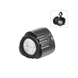 PULUZ 40m Underwater LED Fill Light, 1000LM for GoPro HERO12/11/10/9 & Action Cameras (Black)