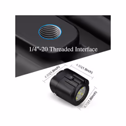 PULUZ 40m Underwater LED Fill Light, 1000LM for GoPro HERO12/11/10/9 & Action Cameras (Black)