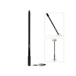 PULUZ 3m Metal Selfie Stick Monopod  for Insta360 One RS / X2 / X3 / X4 (Black)