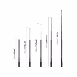 PULUZ 3m Metal Selfie Stick Monopod  for Insta360 One RS / X2 / X3 / X4 (Black)