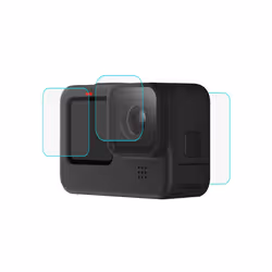 PULUZ for GoPro Hero12 Black /11 Black /10 Black /9 Black Lens + LCD Display 9H 2.5D Tempered Glass Film