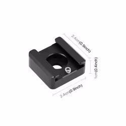 PULUZ Expand Cold Shoe Mount Adapter Microphone Flash Light Aluminum Alloy Holder Bracket (Black)