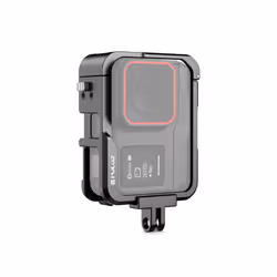 For Insta360 Ace Pro PULUZ Metal Protective Cage Adapter Frame (Black)