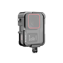 For Insta360 Ace Pro PULUZ Metal Protective Cage Adapter Frame (Black)