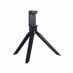 PULUZ Pocket Mini Plastic Tripod Mount with Phone Clamp for Smartphones(Black)