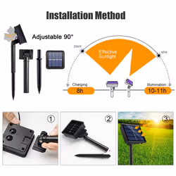 Extrastar 16M LED outdoor garden Solar String with 50LEDs