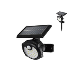 3.7W LED Solar Wall Lamp Outdoor Garden Spike Floodlight PIR Sensor, 6500K, IP44
