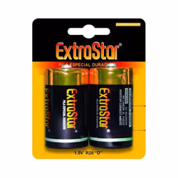 1.5V D Batteries, Pack of 2