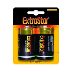 1.5V D Batteries, Pack of 2