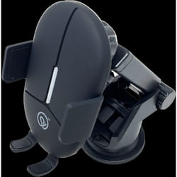15W Wireless Car Charger Phone Holder (Auto-Clamping), Black