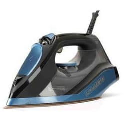 Black & Decker BXIR2801E Dry & Steam iron Ceramic soleplate 2800 W Black, Blue