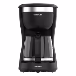 Taurus VERONA 12, Drip coffee maker, 1.25 L, Ground coffee, 680 W, Black
