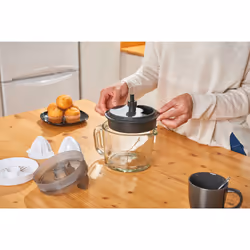 Black & Decker BXCJ30E juice maker 30 W Black, Transparent