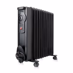 Black & Decker BXRA2000E, Oil electric space heater, Indoor, Floor, Black, 2000 W, 585 mm