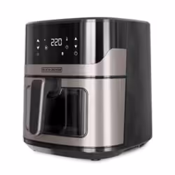 Black & Decker BXAF6500E Single 6.5 L Stand-alone 1600 W Low fat fryer Black, Grey