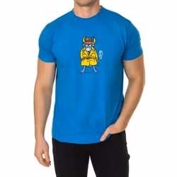 Camiseta Manga Corta Cuello Redondo Sam Para Hombre - blue, M