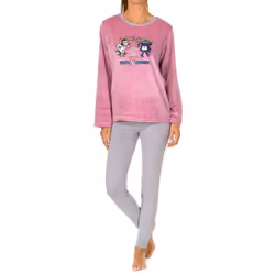 Pijama De Invierno Manga Larga 4277 Para Mujer - multicolor, 48