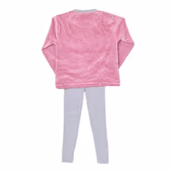 Pijama De Invierno Con Acabado Tundosado Y Cuello En Pico 3176 Para NiÃ±a - multicolor, 12 AÃOS