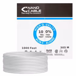 Nanocable 10.20.0504, 305 m, Cat6e, U/UTP (UTP), Grey