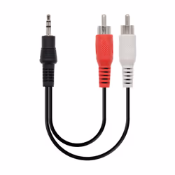 Nanocable 10.24.0305, 3.5mm, Male, 2 x RCA, Male, 5 m, Black